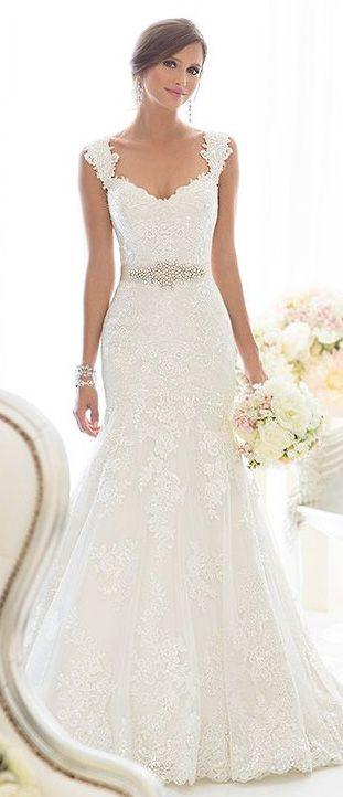Hochzeit - Beautiful Lace Wedding Dress By Essense Of Australia