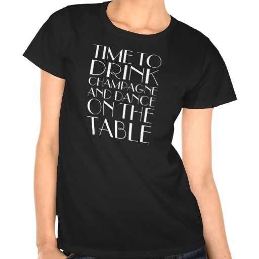 Hochzeit - Bachelorette Time To Drink Champagne Black T-shirt