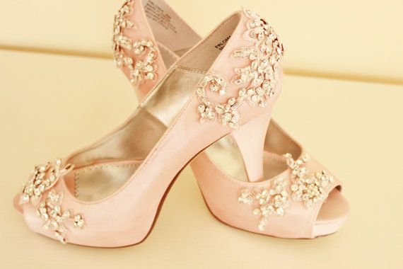 Свадьба - Bridal Shoes, Wedding Shoes, Rhinestone Crystal Shoes, Bridal Heels, Wedding Heels, Beaded Shoes, Blush Shoes, Tiffany Blue