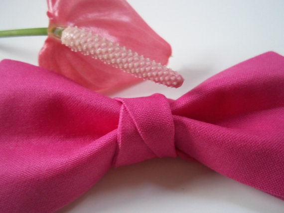 Свадьба - Hot Pink Bow Tie-Wedding Bow Tie-Bow Tie for Boys-Boy's Bow Tie-Bow Ties for Kids-Ring Bearer Bow Tie