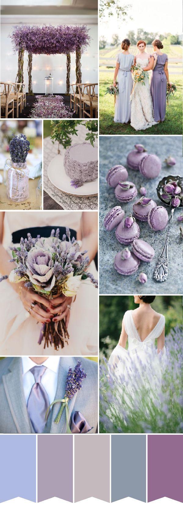 زفاف - Cheap Lavender Lace Watercolor Wedding Invitation Kits EWI378