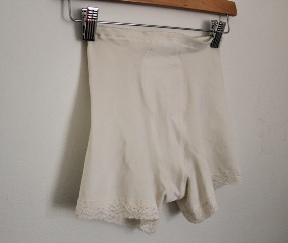 زفاف - White control panty / Boyshort with tummy panel
