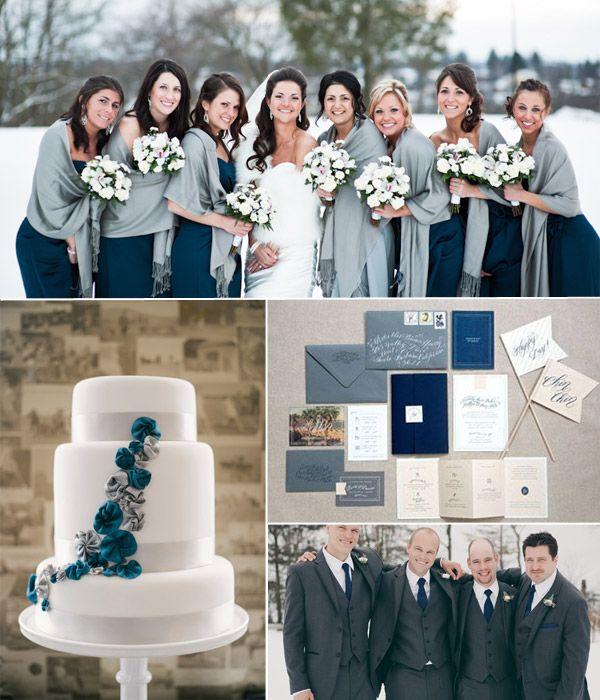 Mariage - Top 6 Classic Winter Wedding Color Combo Ideas & Trends