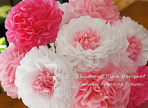 زفاف - Shades of Pink Bouquet (12 count)