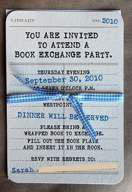 Wedding - BIG NEWS   Book Club Party Inspiration
