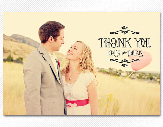 زفاف - Wedding Thank You Card or Magnet - Sunnyside