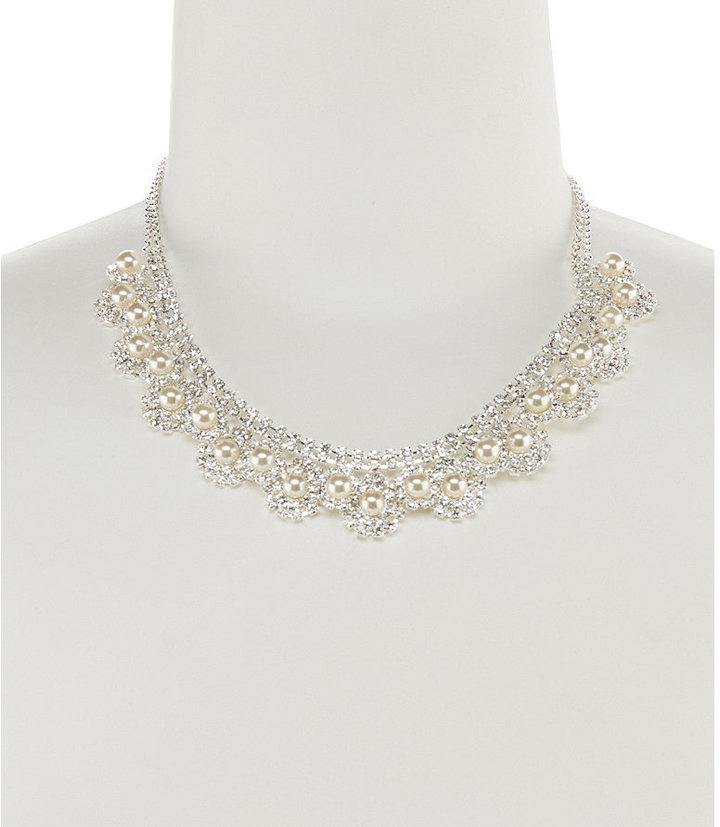 زفاف - Cezanne Pearl Rosettes Necklace