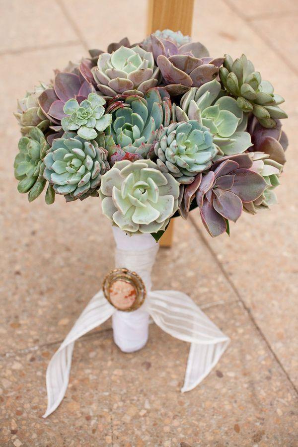 Hochzeit - Succulent Bouquet