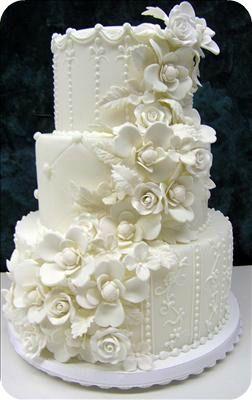 Wedding - White Wedding Cakes