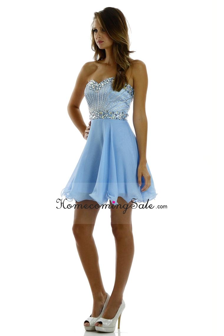 Hochzeit - 2015 Sweetheart A Line Homecoming Dresses Chiffon With Beading $119.99 HSPLH544X4 - HomecomingSale.com