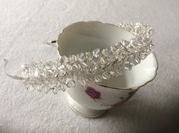 Hochzeit - Bridal hair accessories/ wedding hair accessories/ bridal hairband/ wedding hairband/ Swarovski crystal hairband