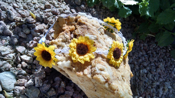 Wedding - Sunflower boho bachellorette and beach wedding  for new  Bride to be , Bride Gift, Bridal Shower and  Bachelorette Gift