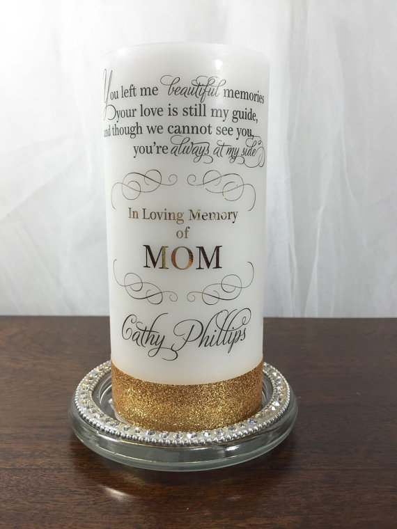 Wedding Day Absence memorial  candle personalised by Cellini Candles #6 