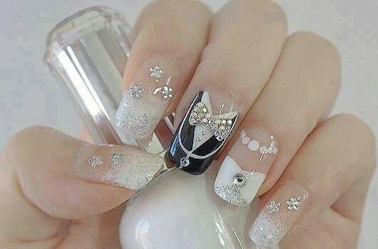 زفاف - Fashion - Nails - White