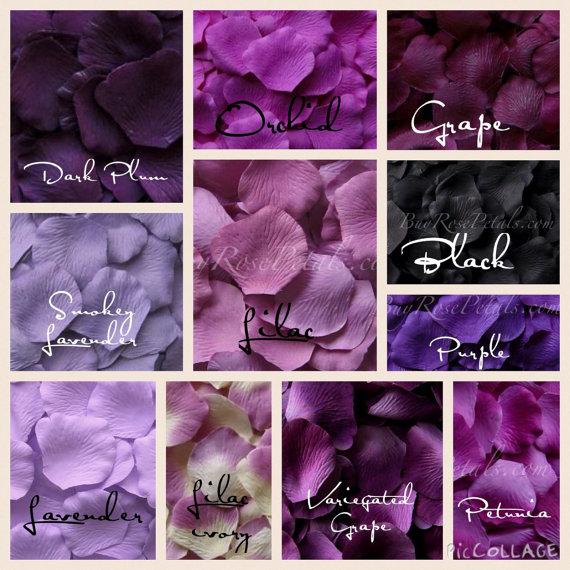 Hochzeit - 1000 Silk Rose Petals - 50+ Colors Rose Petals