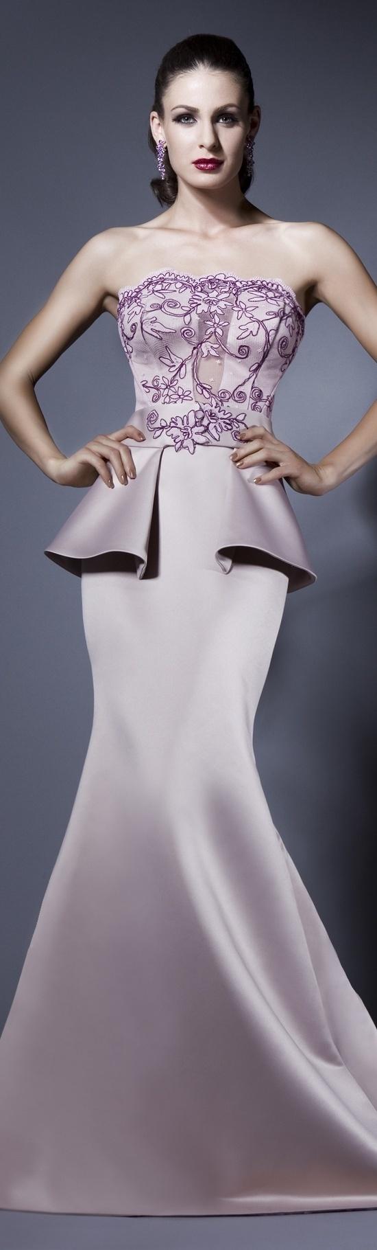 زفاف - Alluring Strapless Rosiness Full Length Evening Gown