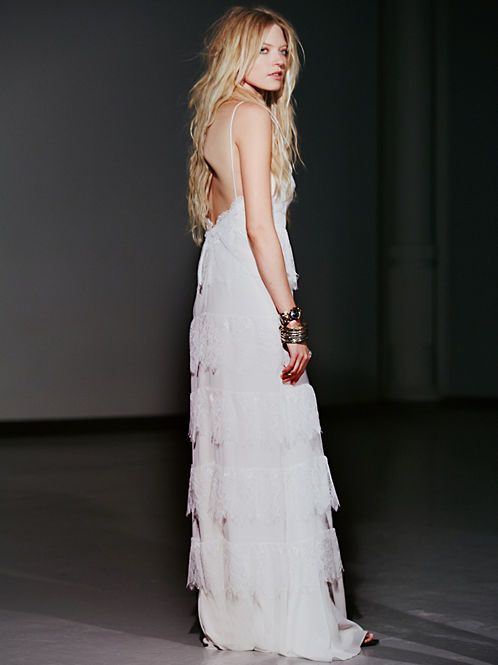 Wedding - Tiered Lace Maxi