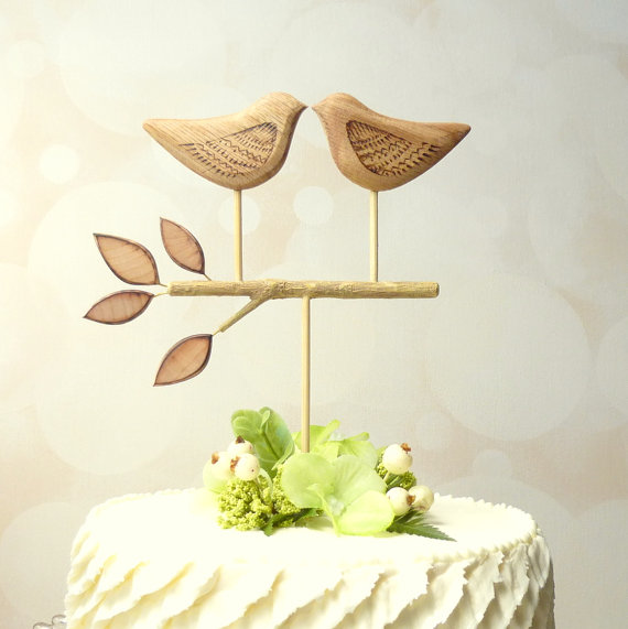 Wedding - Etsy Weddings Rustic Cake Topper, Bird Cake Topper/ Love Birds Wedding Cake Topper, Rustic Wedding Topper