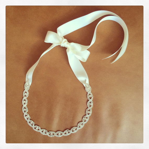 Свадьба - Rhinestone Headband - Prom Headband - Wedding Hairpiece