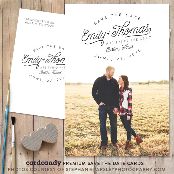 Wedding - Save The Date Card, Save-The-Date Magnet, Save The Date Postcard - Austin