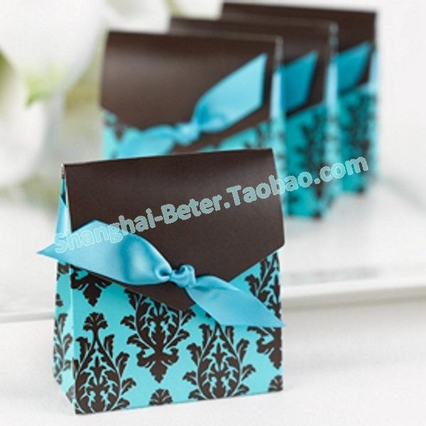 Hochzeit - 12pcs土耳其藍色喜糖盒子結婚用品 爆款婚禮用品TH013生日慶生