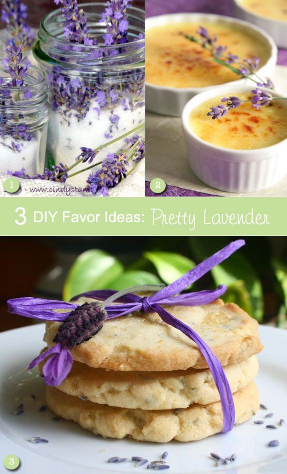 Wedding - Delicious Favor Ideas Using Lavender That You Can Make