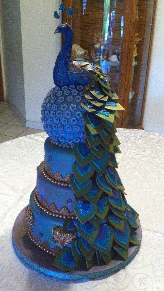 Свадьба - Peacock Cake — Birthday Cakes