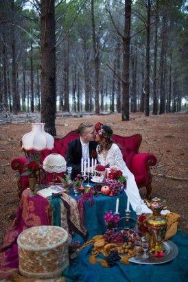 Hochzeit - Jewel Toned Bohemian Wedding Ideas
