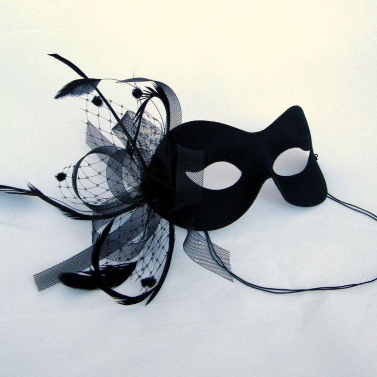 زفاف - Black Birdcage Veil Masquerade Mask Masked Ball Party Prom Mask