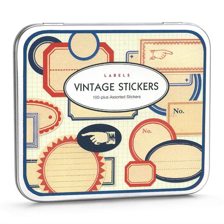 زفاف - Cavallini - Vintage Label Sticker Set