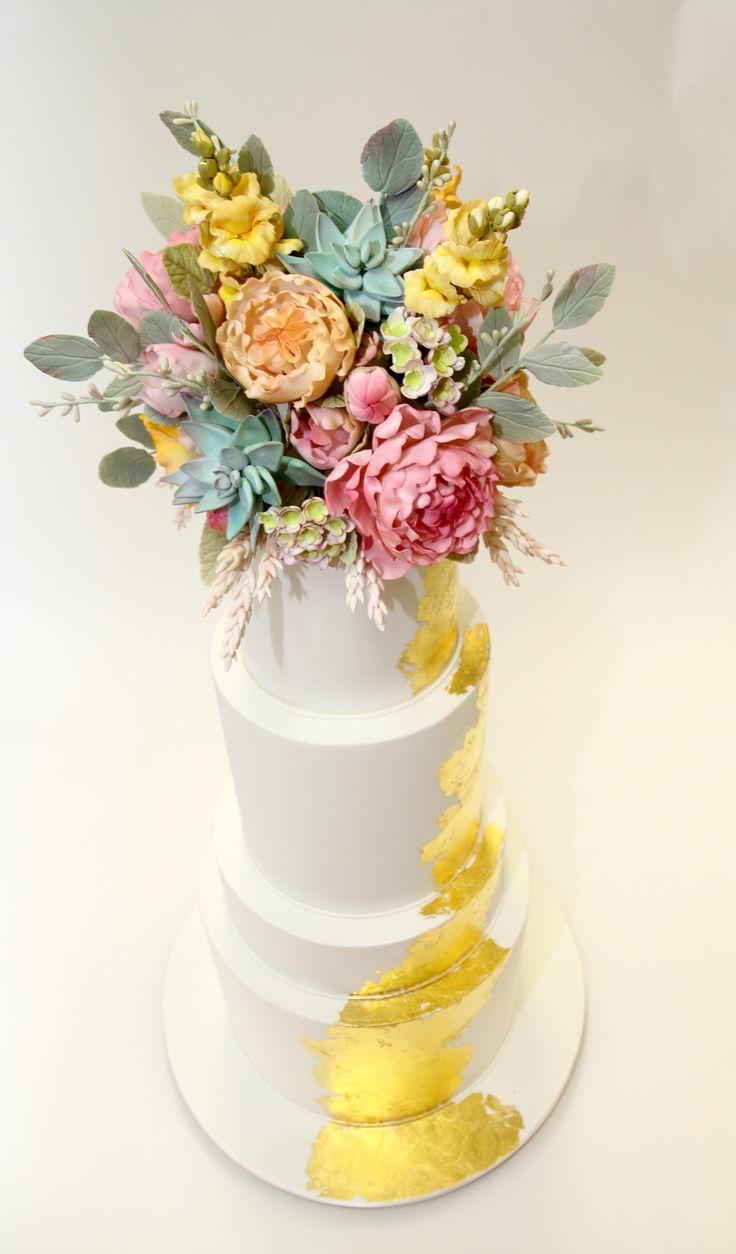 Wedding - Golden Path Wedding Cake