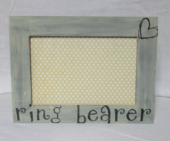 Mariage - Ring Bearer Picture Frame - Country Wedding