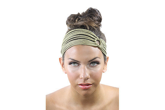 Hochzeit - Gold Headband, Wide Headbands with Elastic, Women's Hair Accessories, Fashion Headbands