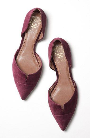 Mariage - Vince Camuto 'Halia' D'Orsay Pointy Toe Flat (Women) 