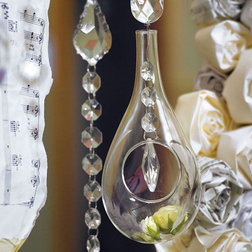Hochzeit - Blown Glass Tear-Drop Vases – Large