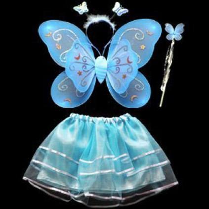 Wedding - Designer Wing and Wand Set With Skirt and Headband