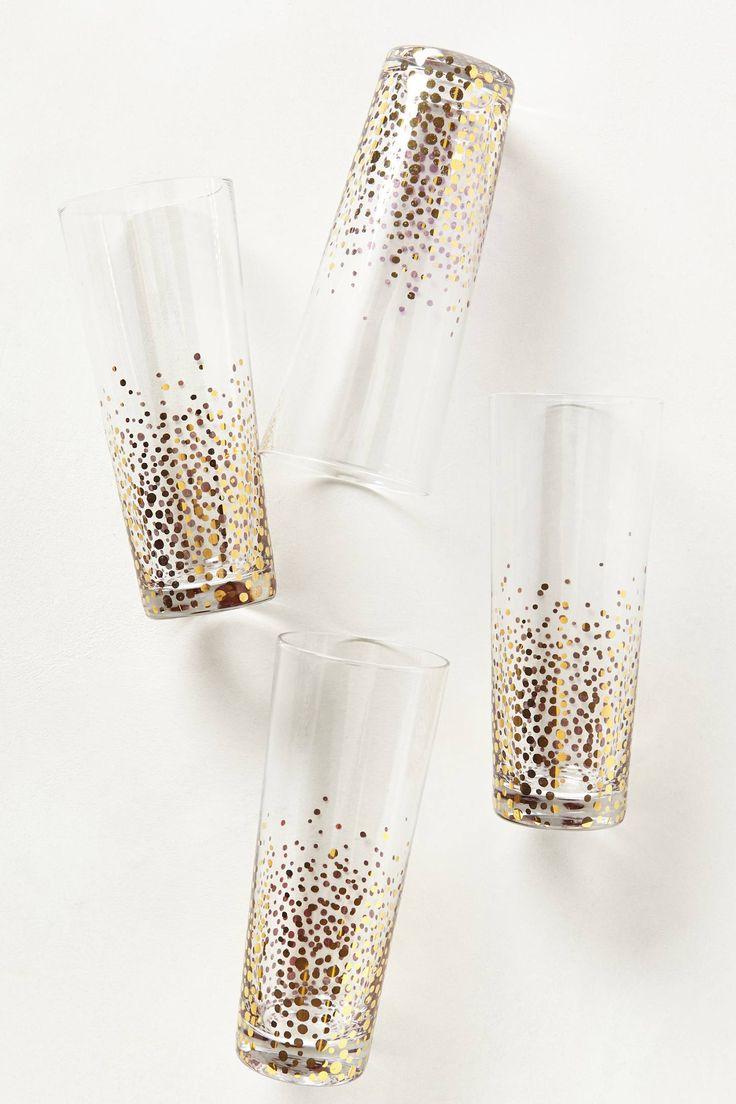 Wedding - Champagne Bubbles Highball Glasses
