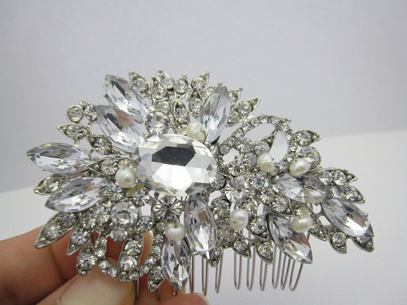 Mariage - 1920'S wedding accessories bridal hair comb wedding headpiece bridal hair jewelry wedding hair accessories bridal jewelry wedding hair comb