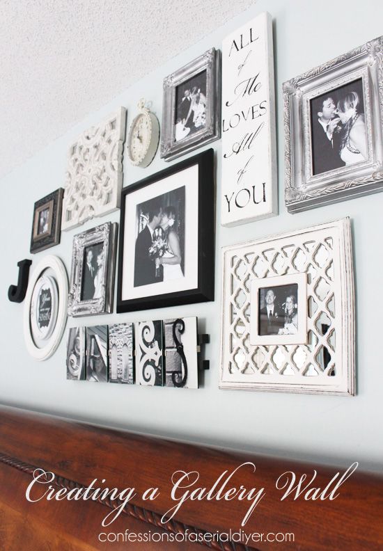 Wedding - Bedroom Gallery Wall: A Decorating Challenge 