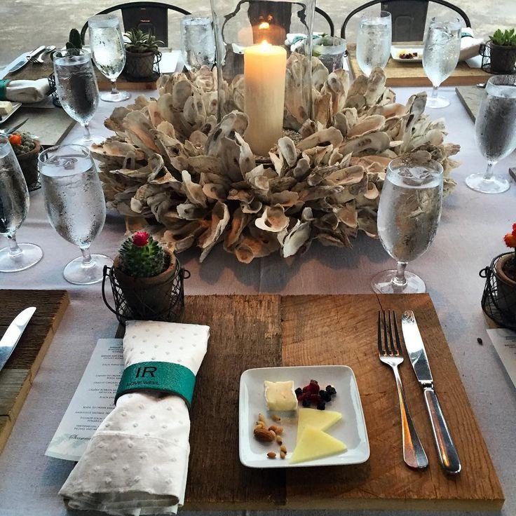 زفاف - Inside Weddings On Instagram: “Another Wonderful Coastal Chic Table Designed With Oyster Shells And Succulents By @KelliCornWed For  @WestinHiltonHead.…”