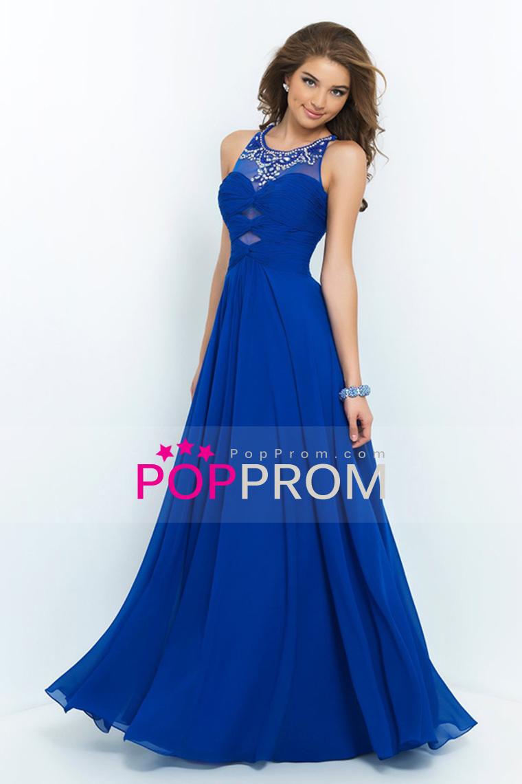 زفاف - 2015 Unique Prom Dress Scoop A Line Chiffon With Beads And Ruffles $149.99 PPP6AMKNBB - PopProm.com