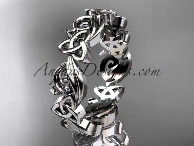Mariage - platinum celtic trinity knot wedding band, engagement ring CT7191B