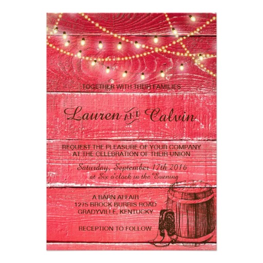 Mariage - Country Wedding Invitation for a Rustic wedding