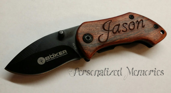 Mariage - Personalized Knife, Gift for Groomsmen, Pocket Knife, Engraved Folding Camping Knives, Groomsman Gift, Custom Knives, Groomsmen Knives