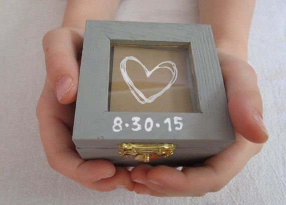 زفاف - Country Wedding Ring Bearer Box