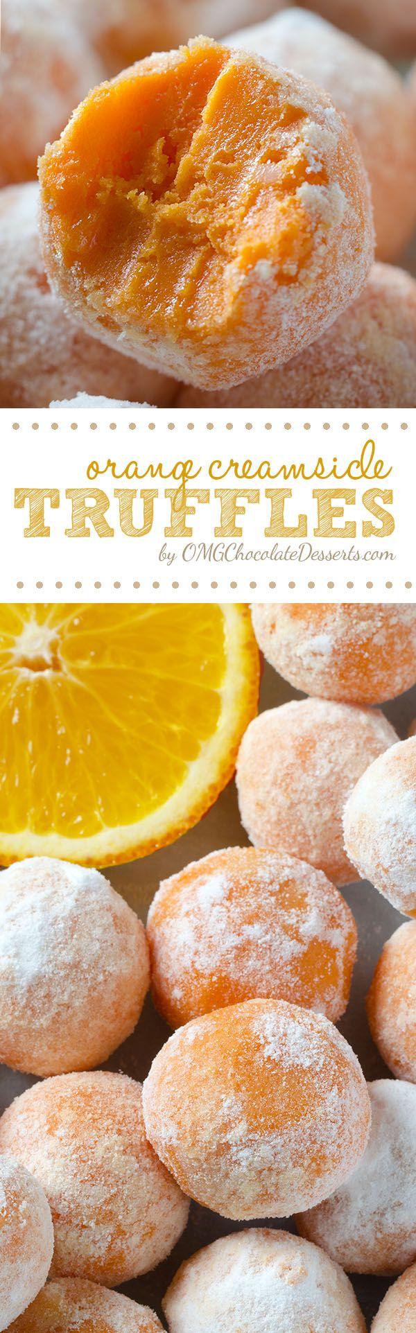 زفاف - White Chocolate Orange Creamsicle Truffles