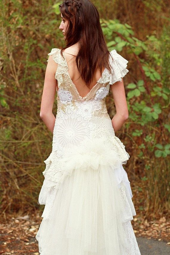 Hochzeit - Deposit For Rebecca Stanford's Custom Elena Gown & Flower Girl Dresses