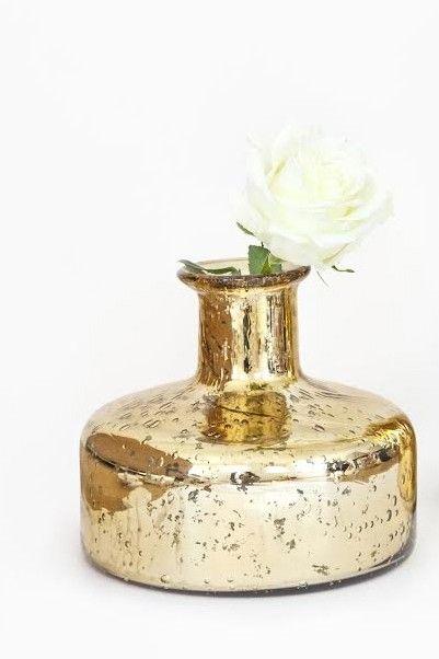 Mariage - Gold Mercury Glass Luxe Vase - New Arrivals