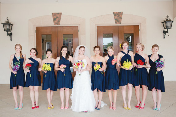 Свадьба - Navy Bridesmaid Dresses