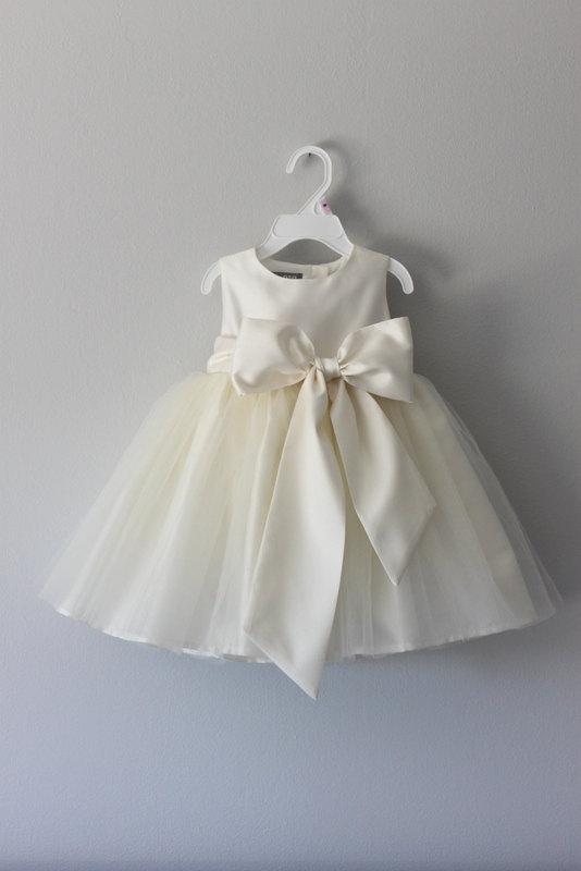 Wedding - The Nancy Dress: Handmade flower girl dress, tulle dress, wedding dress, communion dress, bridesmaid dress, tutu dress